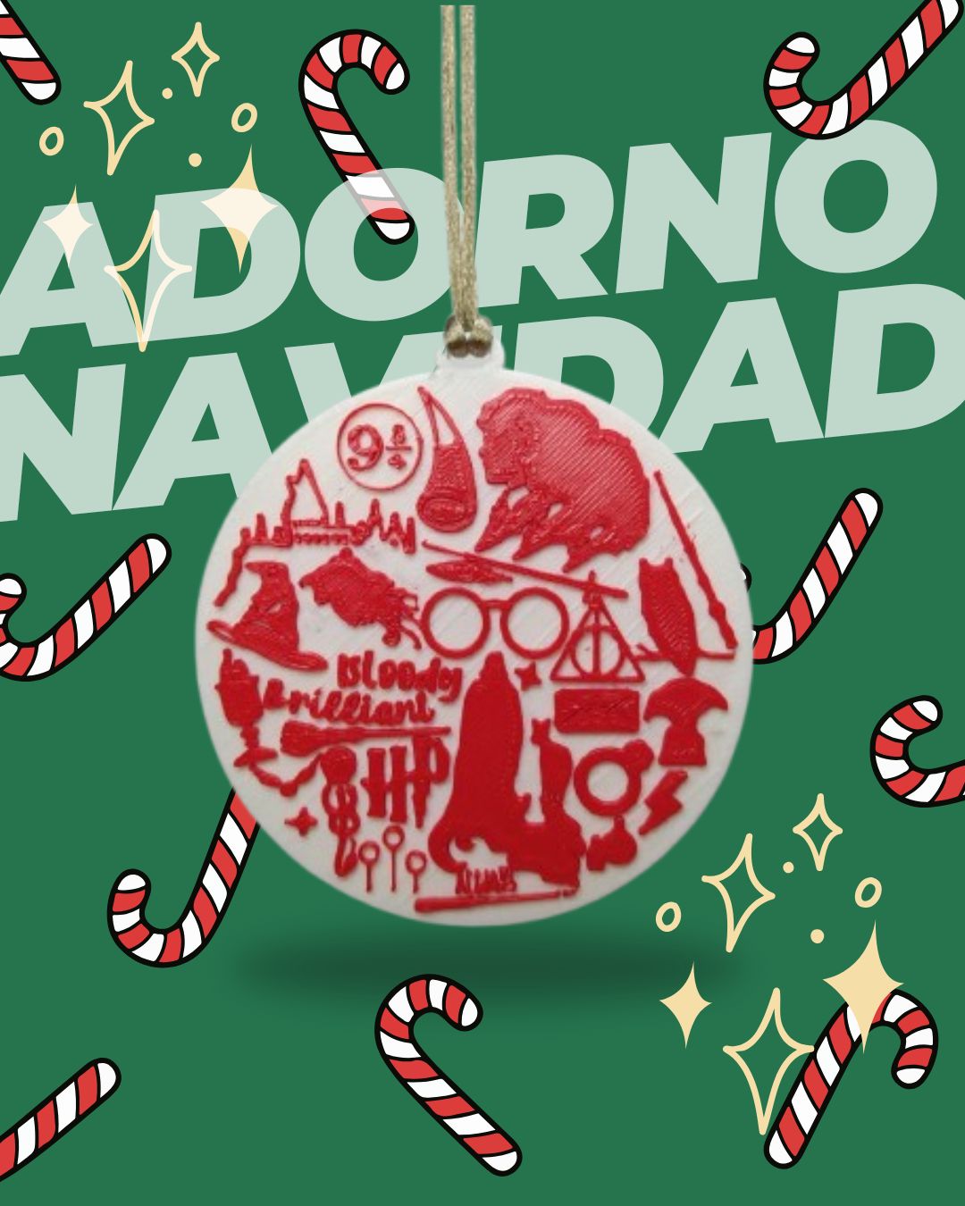 Adorno Navidad Harry Potter